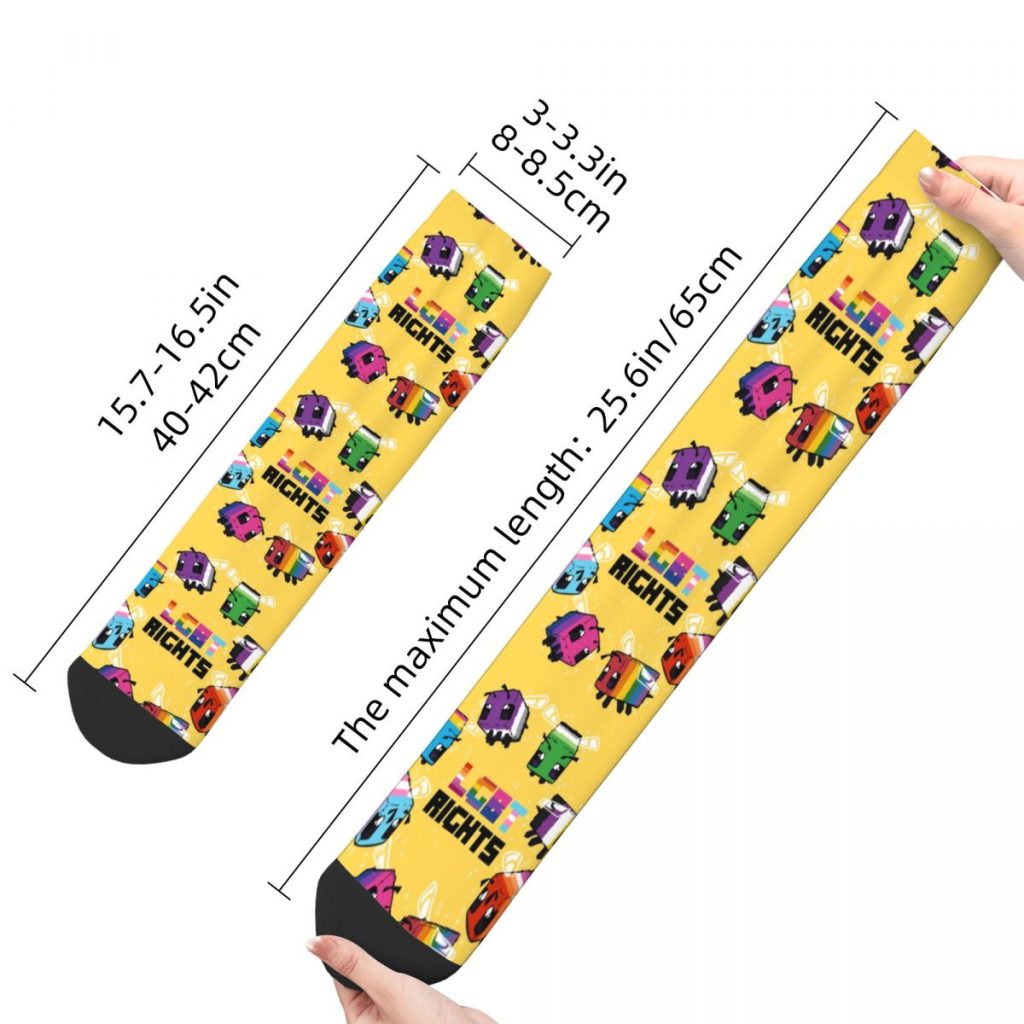 Autumn Winter Men s Women s LGBT Bees Socks Gay Pride Bisexual Lesbian Queer Asexual Sweat 5 - Bee and PuppyCat Store