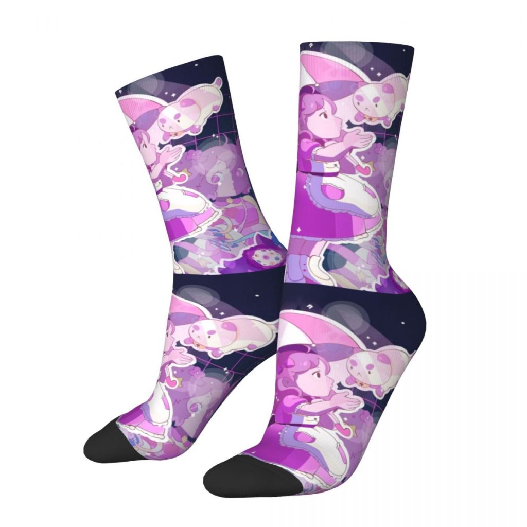 Fashion Men s Socks Hip Hop Bee And Puppycat Sock Polyester Sport Women Sock Spring Summer - Bee and PuppyCat Store