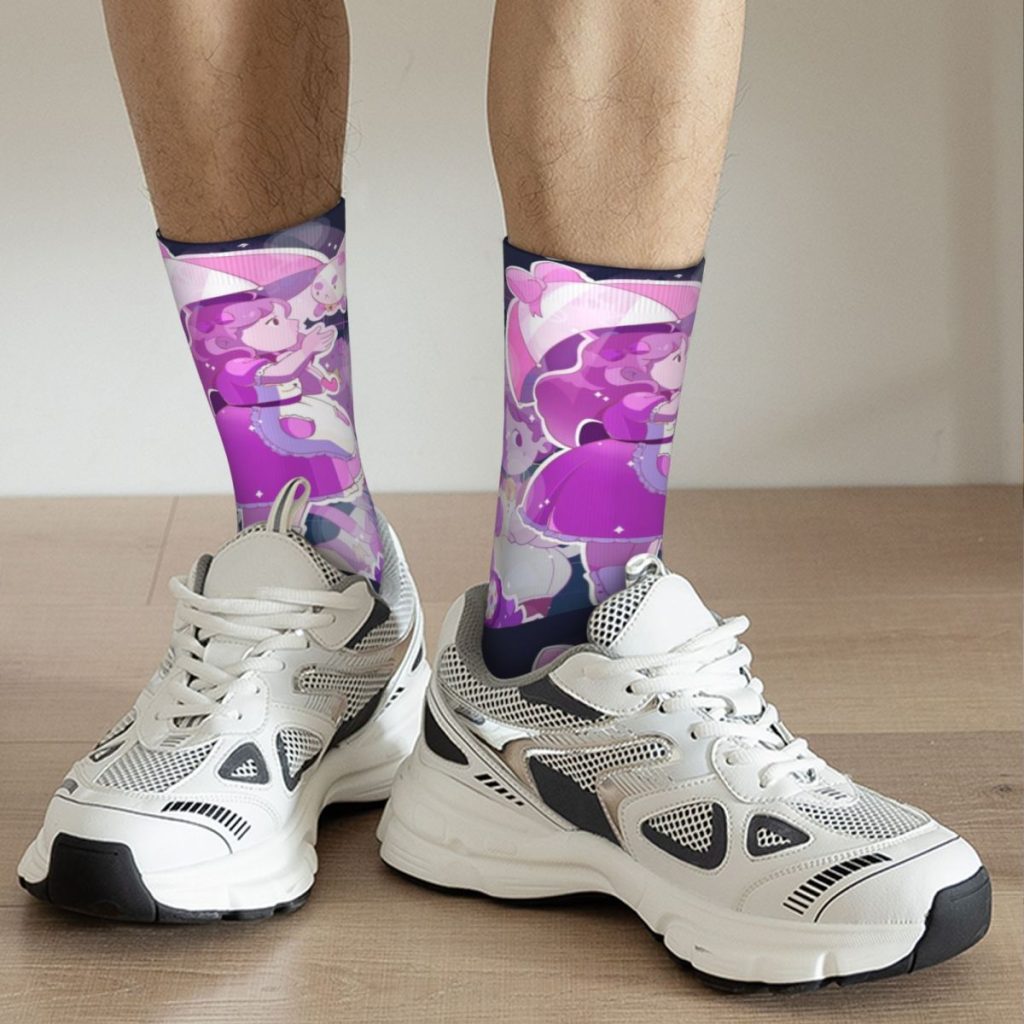 Fashion Men s Socks Hip Hop Bee And Puppycat Sock Polyester Sport Women Sock Spring Summer 3 - Bee and PuppyCat Store