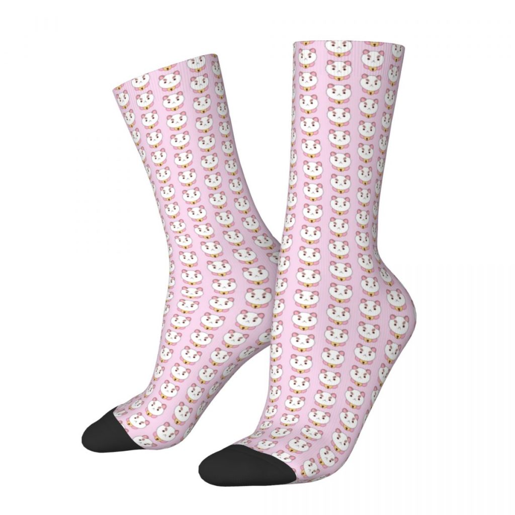 Mini Bee And Puppycat Pattern Socks Men Women Polyester Casual Socks Novelty Spring Summer Autumn Winter - Bee and PuppyCat Store