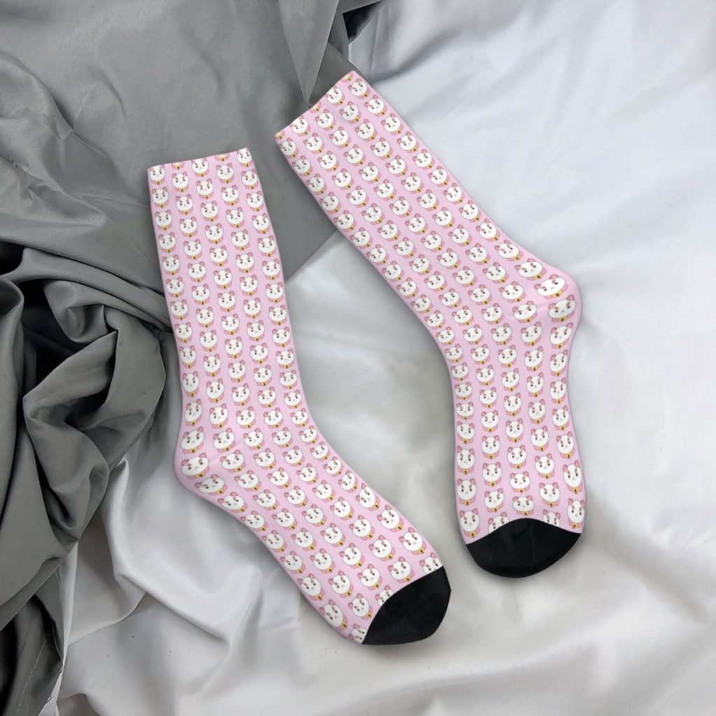 Mini Bee And Puppycat Pattern Socks Men Women Polyester Casual Socks Novelty Spring Summer Autumn Winter 2 - Bee and PuppyCat Store