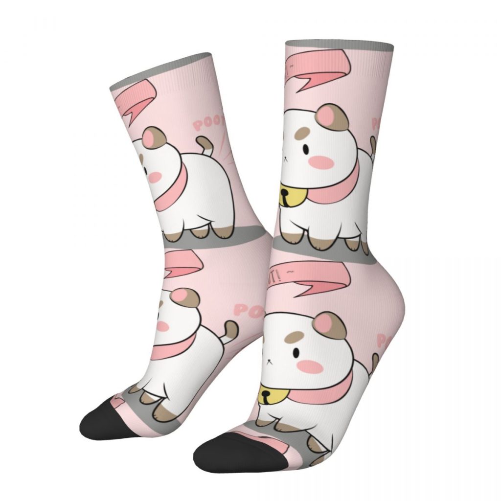 Too Cute To Poot Bee And Puppycat Socks Men s Women s Polyester Fashion Socks Harajuku - Bee and PuppyCat Store