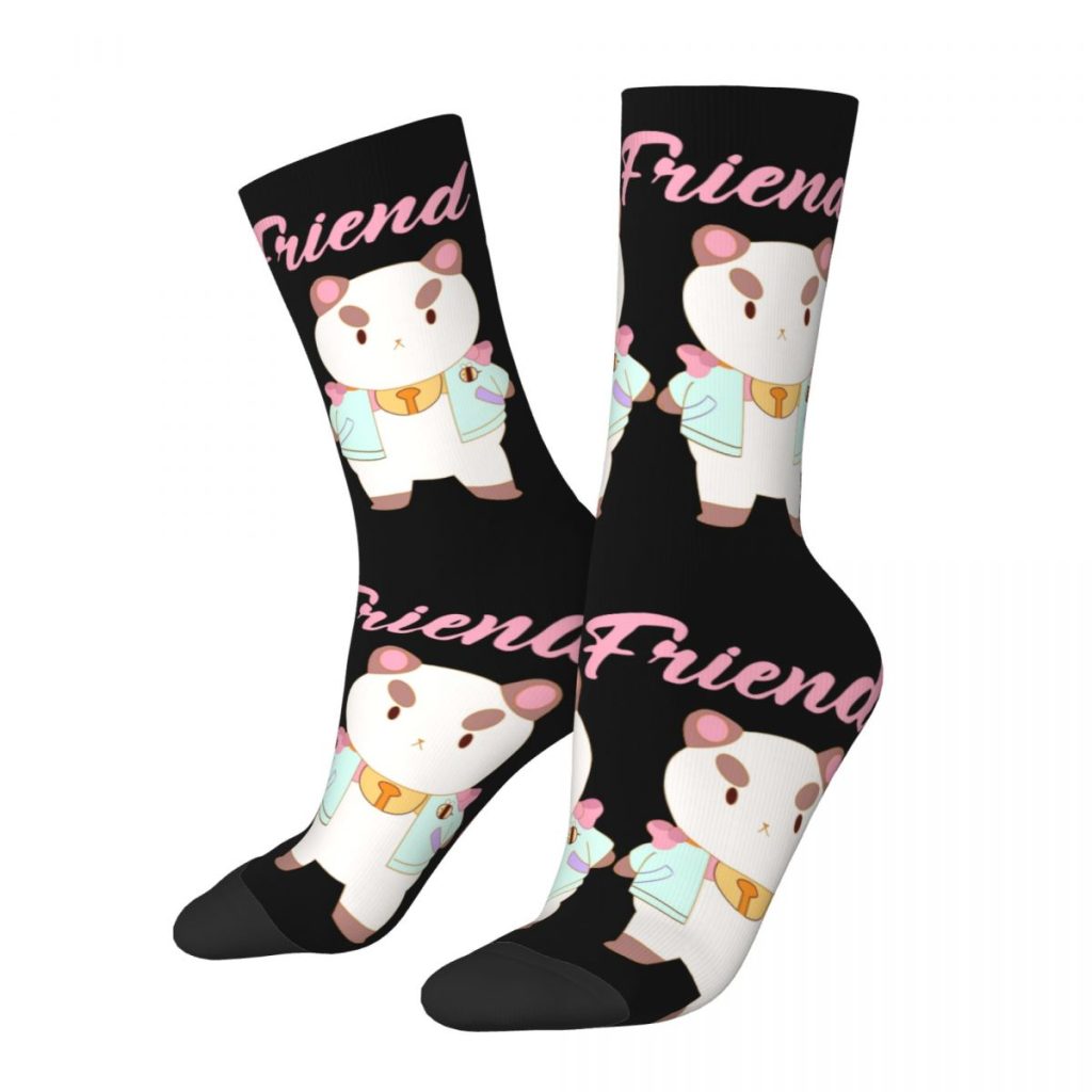 Winter Warm Casual Women Men Bee And Puppycat Best Friend Socks Breathable Middle Tube Socks - Bee and PuppyCat Store