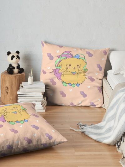 Sticky The Dog - Bee And Puppycat Throw Pillow Official Cow Anime Merch