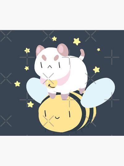 Netflix Bee And Puppycat, Bee From Bee And Puppycat, Netflix Cartoon Cute Bee Cat Cartoon, Netflix Bee And Puppy Cat Tapestry Official Cow Anime Merch