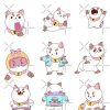 Puppycat Stickers Tote Bag Official Cow Anime Merch