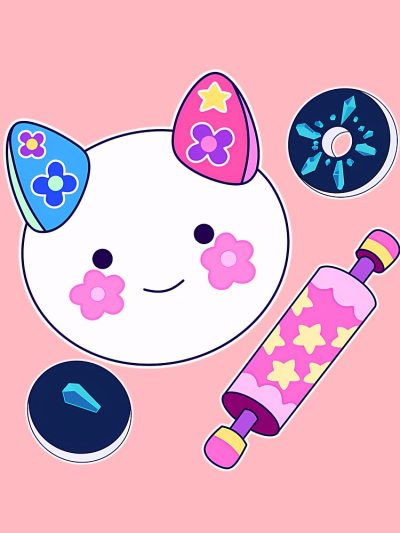 Moully Baking Bundle | Bee And Puppycat Kids T Shirt Official Cow Anime Merch