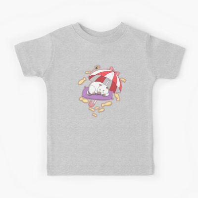 Sleeping Cat Netflix Bee And Puppycat, Bee From Bee And Puppycat, Netflix Cartoon Cute Bee Cat Cartoon, Netflix Bee And Puppy Cat, Bee Happy, Kids, Child Kids T Shirt Official Cow Anime Merch