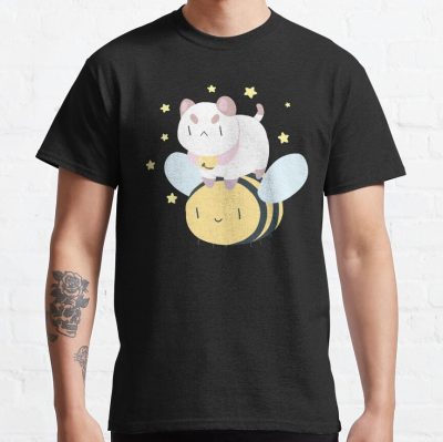 Netflix Bee And Puppycat, Bee From Bee And Puppycat, Netflix Cartoon Cute Bee Cat Cartoon, Netflix Bee And Puppy Cat T-Shirt Official Cow Anime Merch