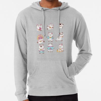 Puppycat Stickers Hoodie Official Cow Anime Merch