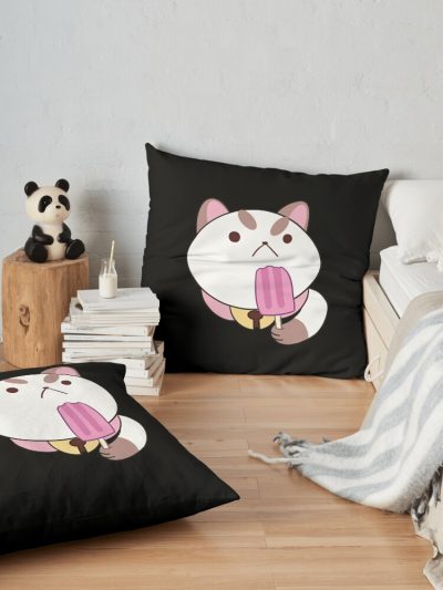 Bee And Puppycat Throw Pillow Official Cow Anime Merch