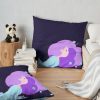 Purple Hair Girl Throw Pillow Official Cow Anime Merch