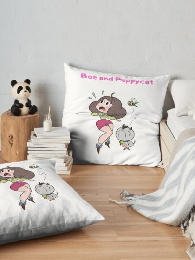 Bee And Puppycat Throw Pillow Official Cow Anime Merch