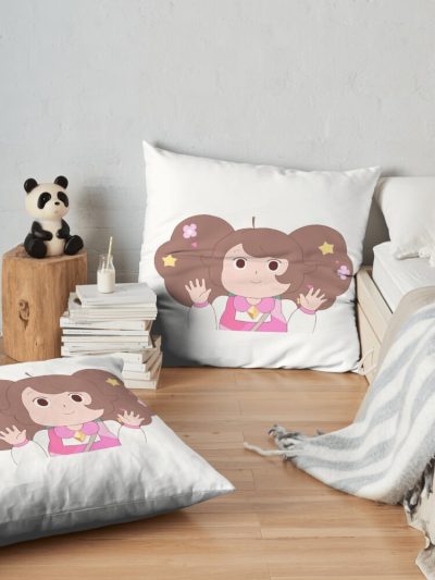 Copy Of Copy Of Bee And Puppycat Design Throw Pillow Official Cow Anime Merch