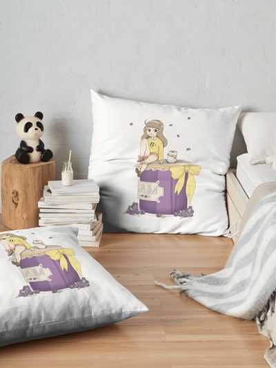 Bee And Puppycat Throw Pillow Official Cow Anime Merch