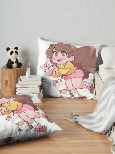 Throw Pillow Official Cow Anime Merch