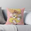 Yellow Umbrella Throw Pillow Official Cow Anime Merch