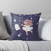 Bee And Puppy Cat Spiining Throw Pillow Official Cow Anime Merch