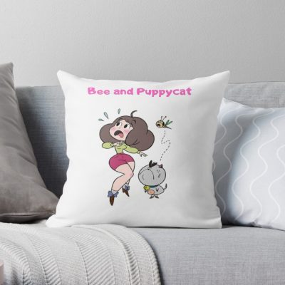 Bee And Puppycat Throw Pillow Official Cow Anime Merch