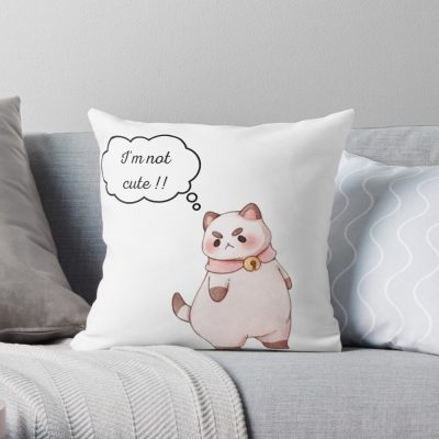 Throw Pillow Official Cow Anime Merch