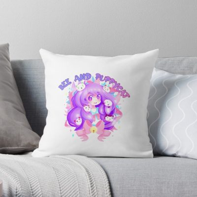 Bee And Puppycat Throw Pillow Official Cow Anime Merch