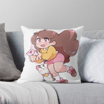 Throw Pillow Official Cow Anime Merch