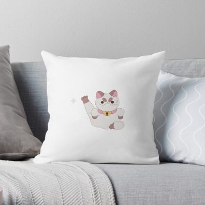 Puppycat And His Gross Leg Throw Pillow Official Cow Anime Merch