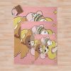 Yellow Umbrella Throw Blanket Official Cow Anime Merch