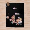 Bee And Puppycat 2022 Throw Blanket Official Cow Anime Merch