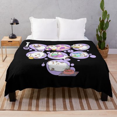 Puppycat Atsume Classic Throw Blanket Official Cow Anime Merch