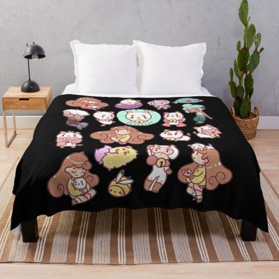 Bee And Puppycat 2 Throw Blanket Official Cow Anime Merch