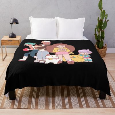 Bee And Puppycat 2022 Throw Blanket Official Cow Anime Merch