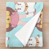   Bee And Puppycat Throw Blanket Official Cow Anime Merch