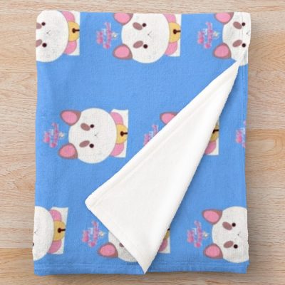 Bee And Puppycat, Grumpy Time Throw Blanket Official Cow Anime Merch