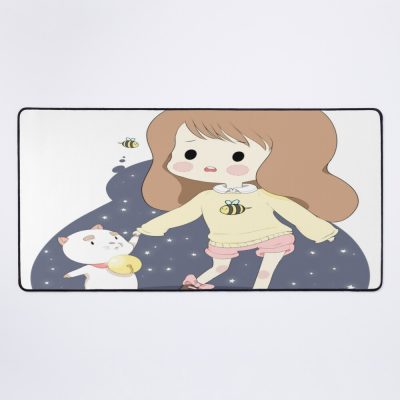 Bee Background - Dog Mouse Pad Official Cow Anime Merch