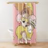 Yellow Umbrella Shower Curtain Official Cow Anime Merch