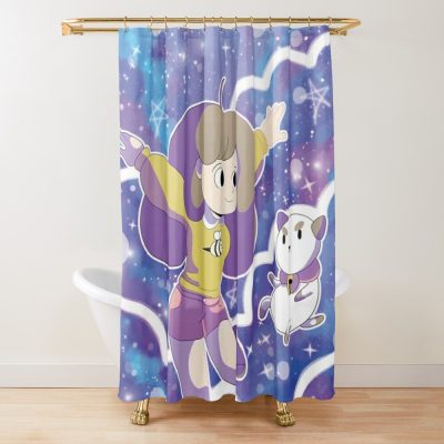 Puppycat Shower Curtain Official Cow Anime Merch