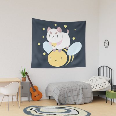 Netflix Bee And Puppycat, Bee From Bee And Puppycat, Netflix Cartoon Cute Bee Cat Cartoon, Netflix Bee And Puppy Cat Tapestry Official Cow Anime Merch