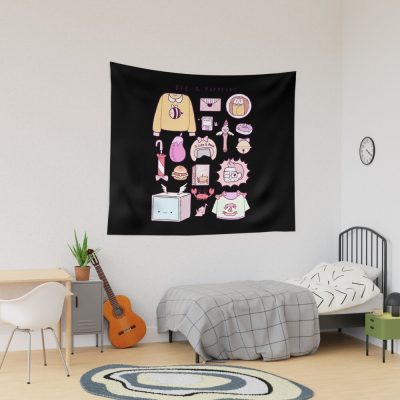 Bee And Puppycat Items Tapestry Official Cow Anime Merch